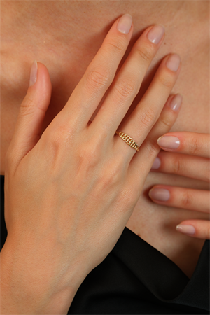 14 Ayar Altın Gurmet Çıtır Eklem Yüzük