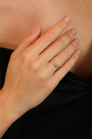 14 Ayar Altın Gurmet Çıtır Eklem Yüzük