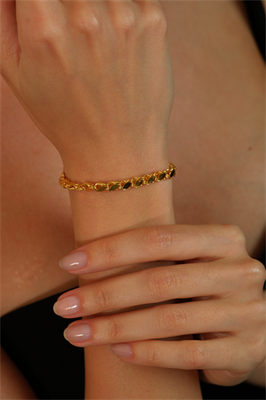 14 Ayar Altın İnce Pullu Bileklik