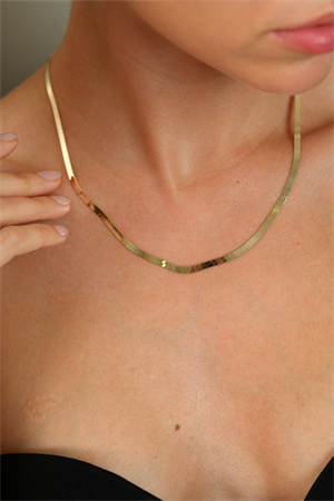 14 Ayar Altın İtalyan Ezme Zincir