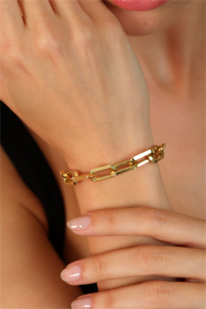 14 Ayar Altın Kalın Ataç Bileklik