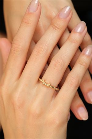 14 Ayar Altın Kelebek Eklem Yüzük