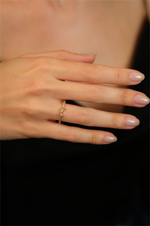 14 Ayar Altın Kelebek Eklem Yüzük