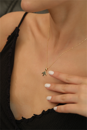 14 Ayar Altın Kırlangıç Kolye