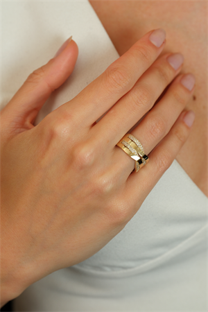 14 Ayar Altın Özel Fantazi Yüzük