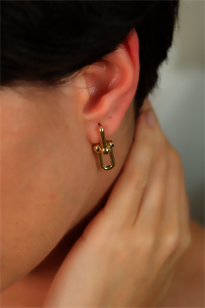 14 Ayar Altın Özel Tiffany Küpe