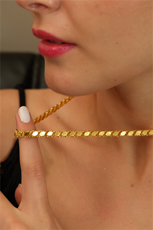 14 Ayar Altın Radiant Pullu Zincir