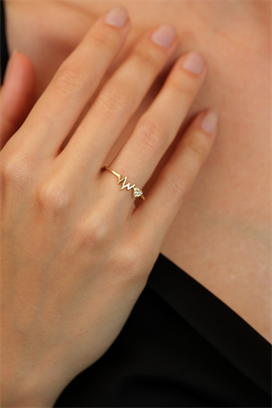 14 Ayar Altın Ritim Eklem Yüzük