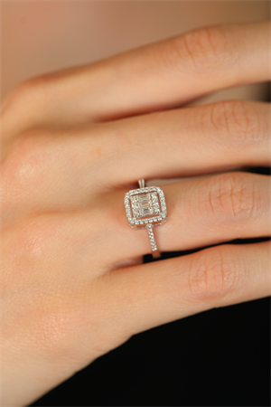 14 Ayar Altın Thin Baget Yüzük