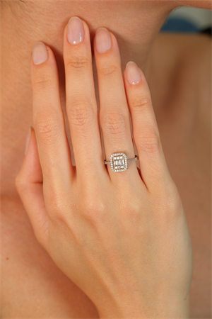 14 Ayar Altın Thin Baget Yüzük