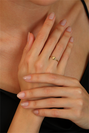 14 Ayar Altın Yonca Eklem Yüzük