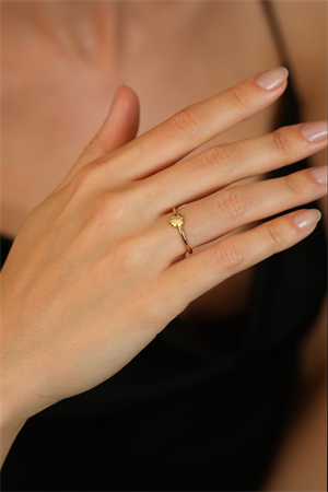 14 Ayar Altın Yonca Eklem Yüzük