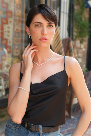 14 Ayar Altın Zarif Su Yolu Set