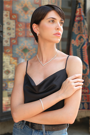 14 Ayar Altın Zarif Su Yolu Set