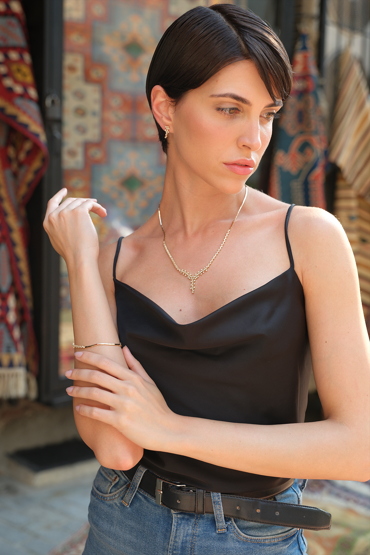 Taşlı Tasarım Set