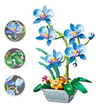 Jaki JK29011 Blok Mavi Orkide 31 Cm 581 ParçaYapı Oyuncakları