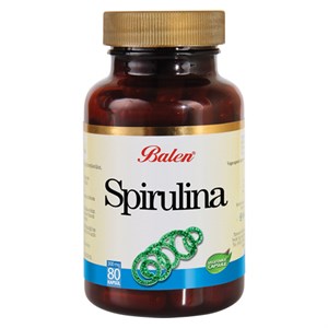 Balen Spirulina (Mavi-Yeşil Alg) 80 Kapsül
