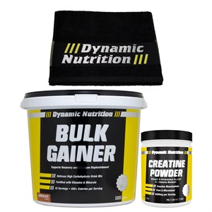 Dynamic Bulk Gainer 5000 g + Creatine Powder 300 g + Antrenman Havlusu