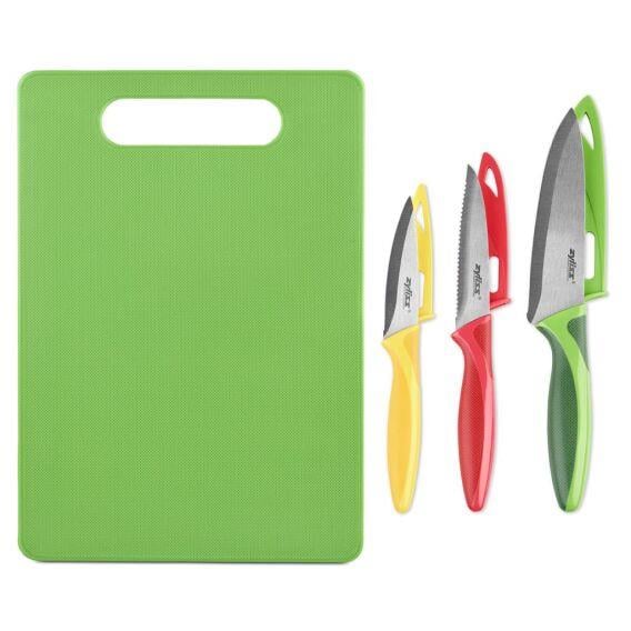 ZYLISS YŞL KESME TAHTASI +3LÜ BIÇAK SET 