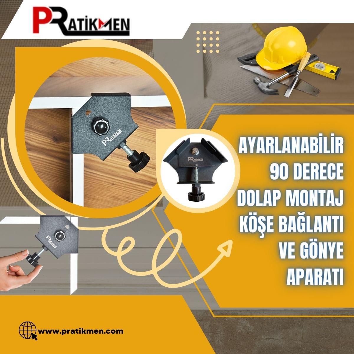 AYARLANABİLİR 90 DERECE DOLAP MONTAJ APARATI