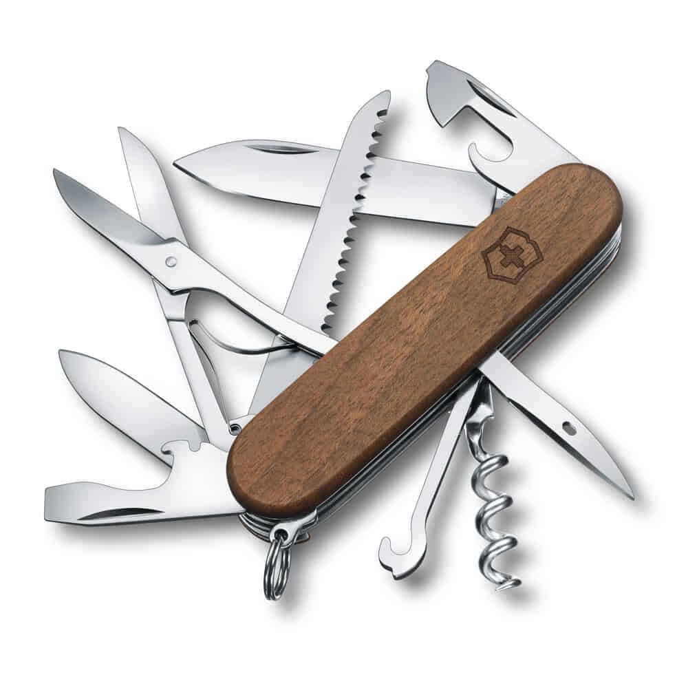 VICT.ÇAKI HUNTSMAN 91 MM CEVIZ AĞACI YÜZEYLİ