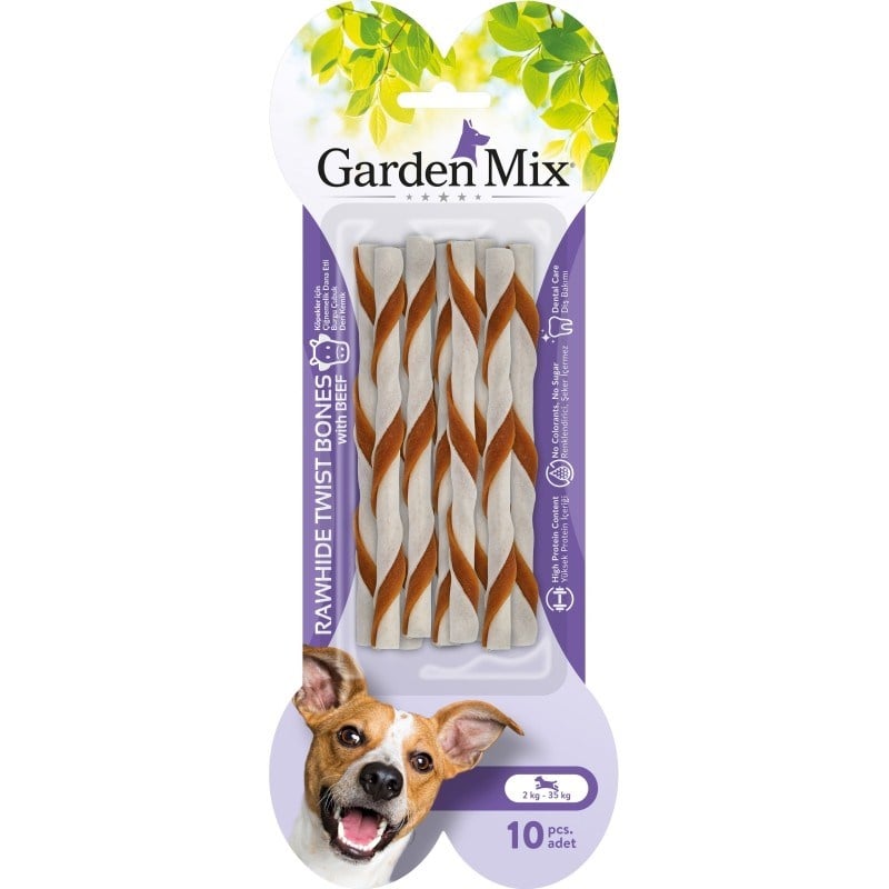 Garden Mix Dana Etli Burgu Çubuk Kemik 10lu