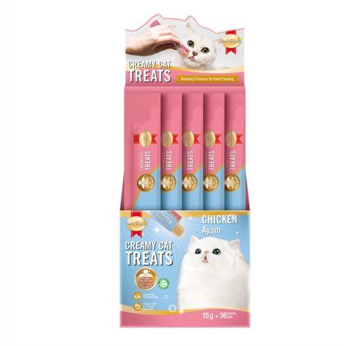 SmartHeart Tavuklu Krema Kedi Ödül Maması 15gr (36lı)