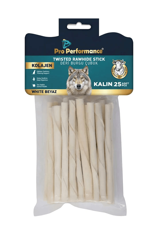 Pro Performance Deri Burgu Çubuk Orta Beyaz 25li