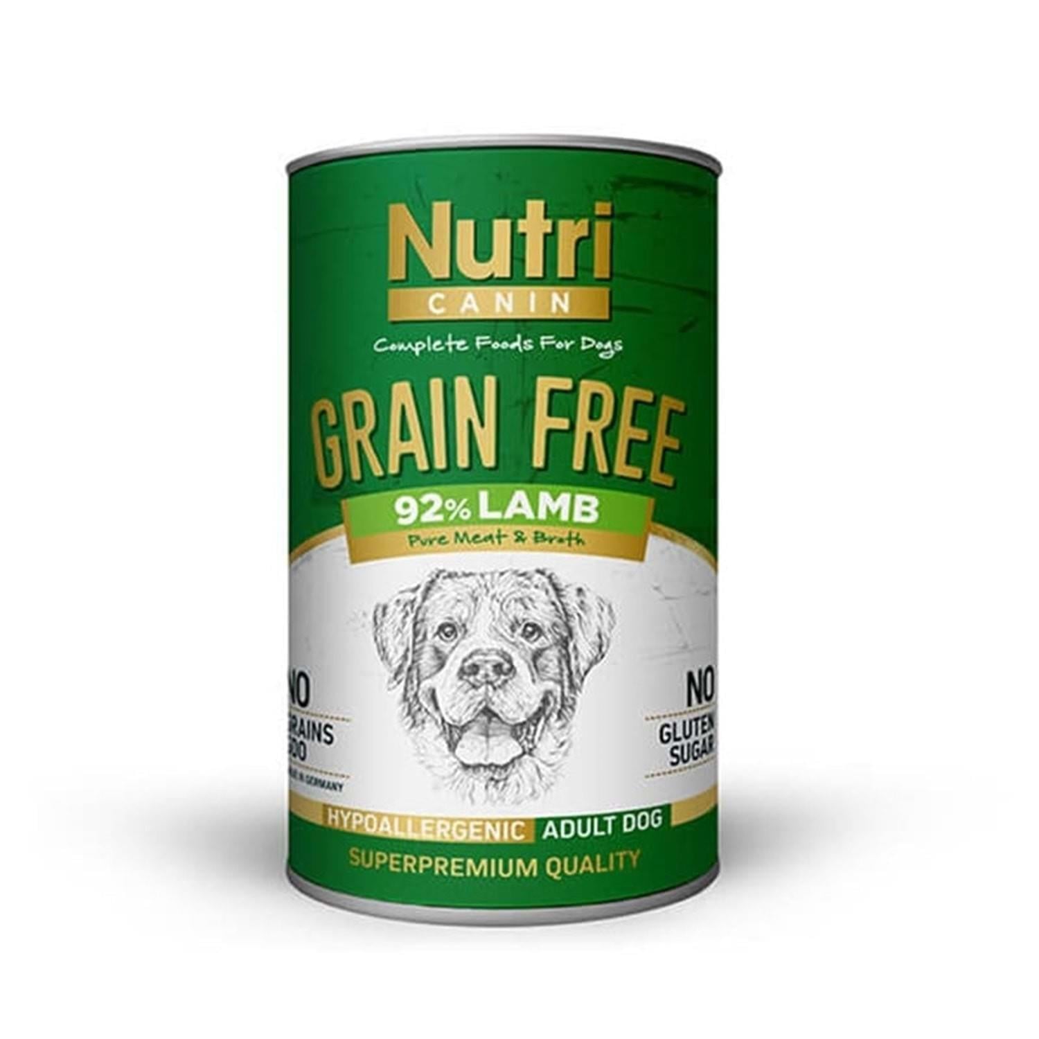 Nutri Canin Kuzulu Tahılsız Köpek Konservesi 400 Gr