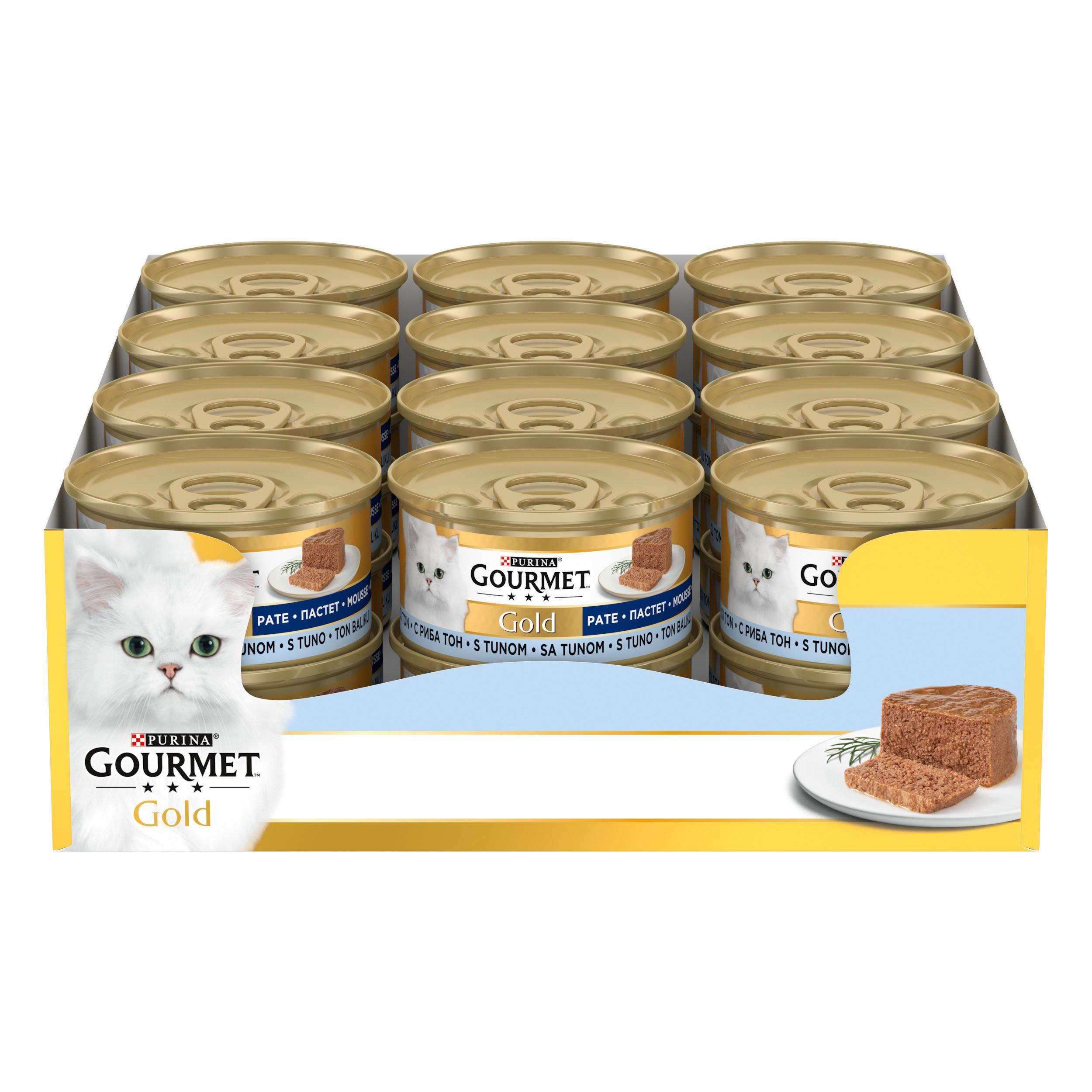 Gourmet Gold Kıyılmış Ton Balıklı Kedi Konservesi 85GrX24 Adet