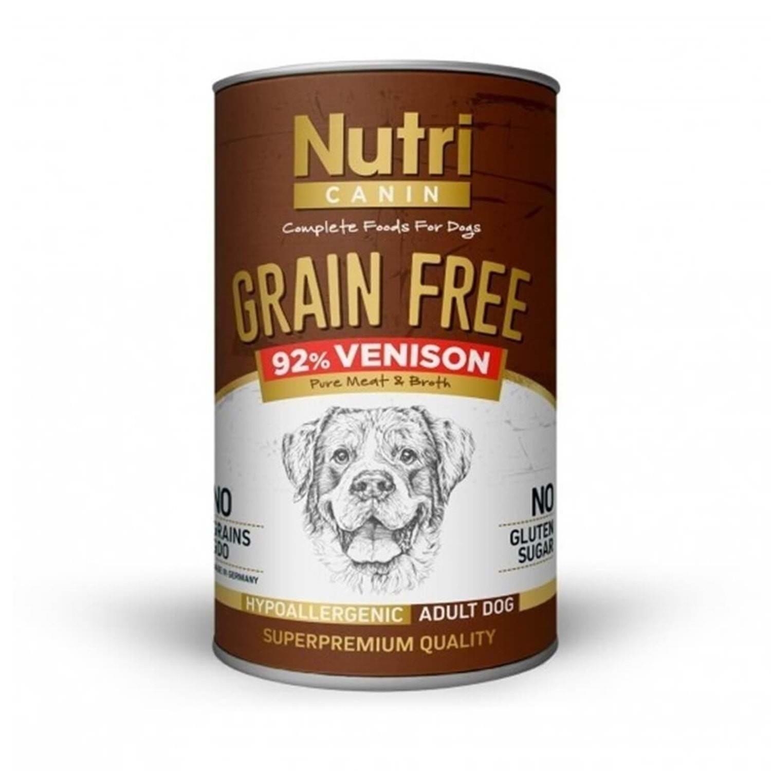 Nutri Canin Geyikli Tahılsız Köpek Konservesi 400 Gr