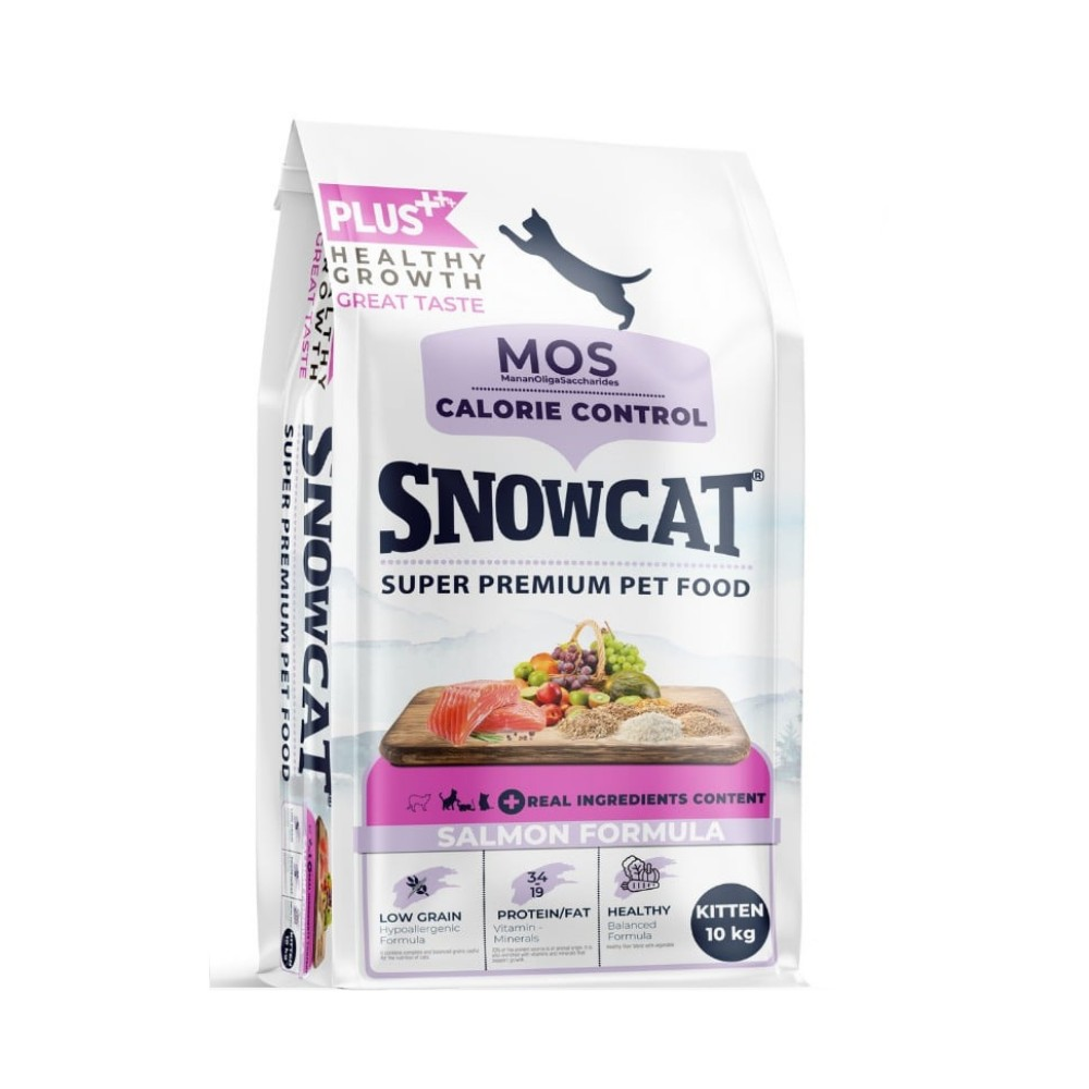 Snow Cat Plus Düşük Tahıllı Yavru Kedi Maması Somonlu 10 Kg