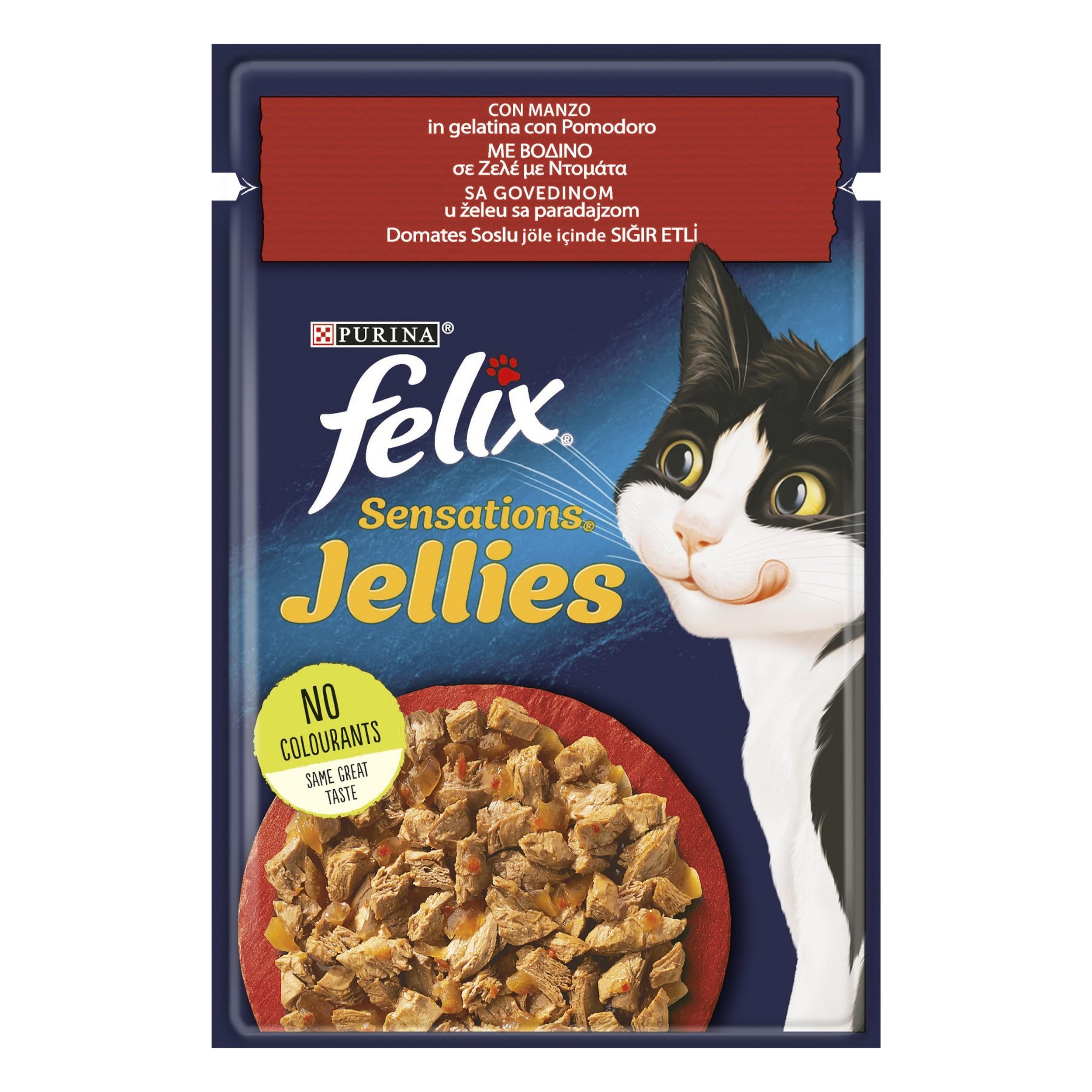 Felix Sığır Etli ve Domatesli Yaş Kedi Maması 85 Gr