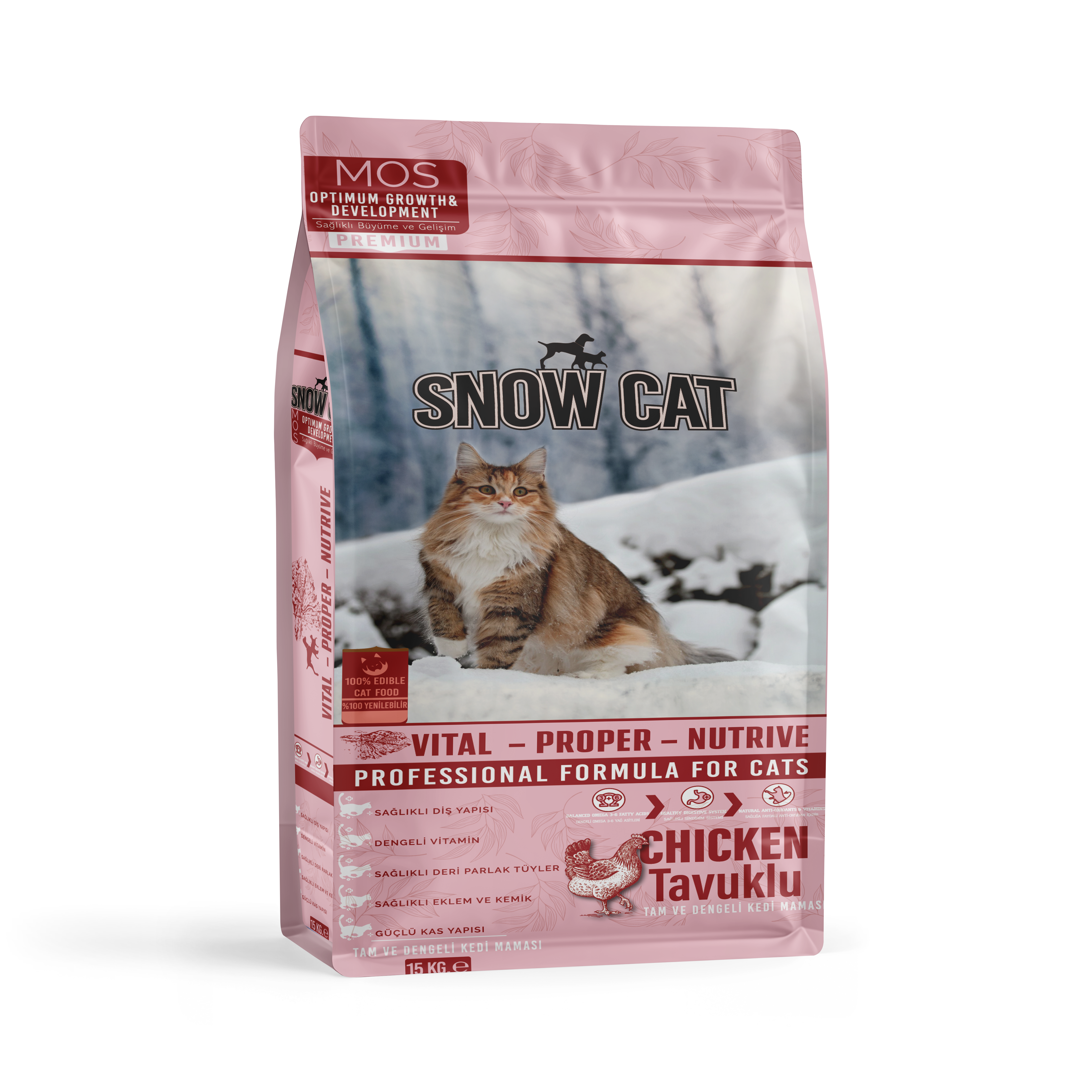 Snow Cat Yavru Kedi Maması Tavuklu 15 Kg