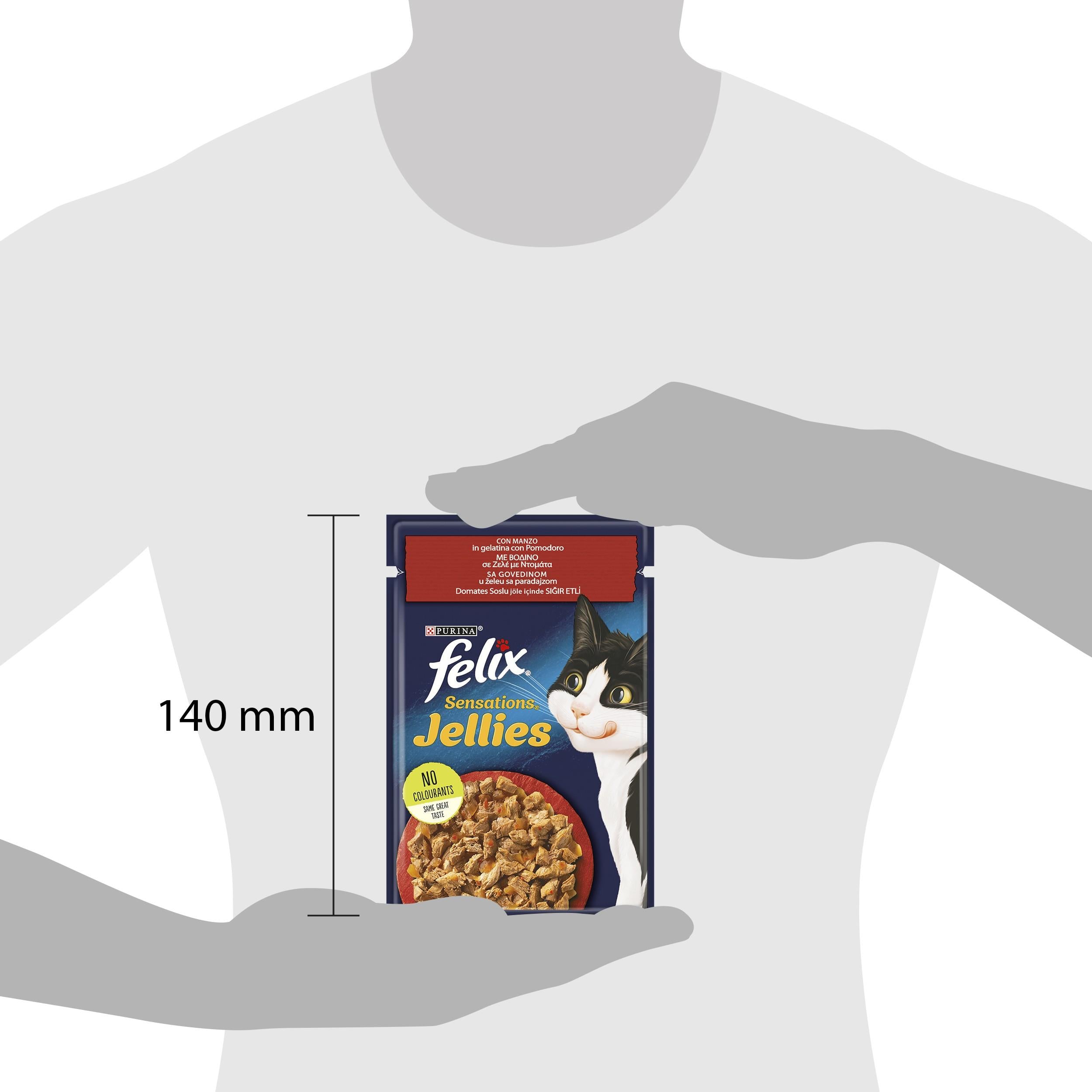 Felix Sığır Etli ve Domatesli Yaş Kedi Maması 85 Gr