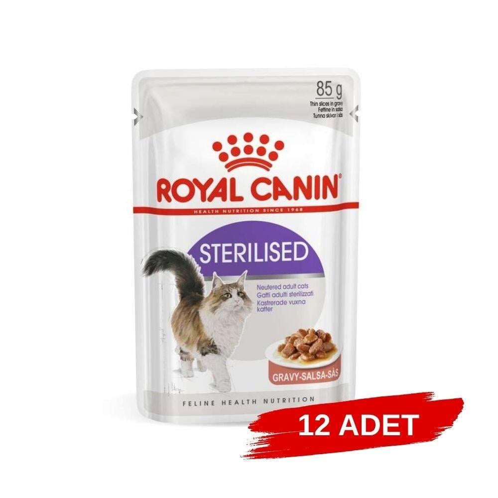 Royal Canin Gravy Sterilised Kısırlaştırılmış Yaş Kedi Maması 85 gr x 12 Adet 