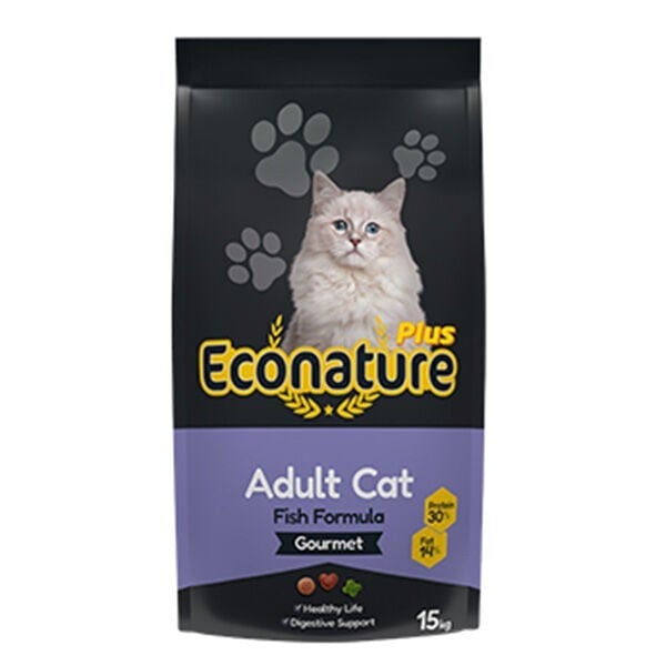 Econature Plus Gurme Balıklı Yetişkin Kedi Maması 15 Kg