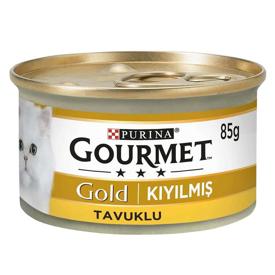 Gourmet Kıyılmış Yaş Kedi Maması Tavuklu 85 Gr