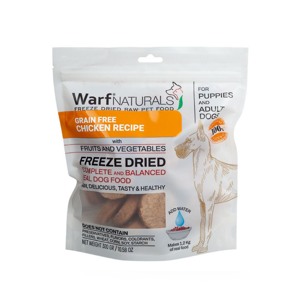 Warf Naturals Freeze Dried Tavuk Etli Köpek Ödül Maması 300 Gr