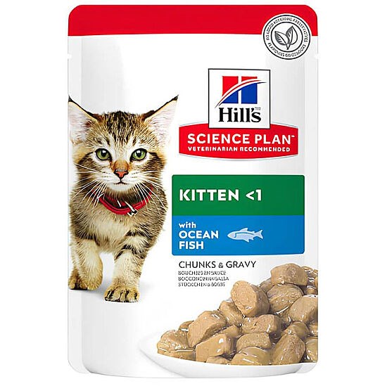 Hills Pouch Okyanus Balıklı Yavru Kedi Konservesi 85gr