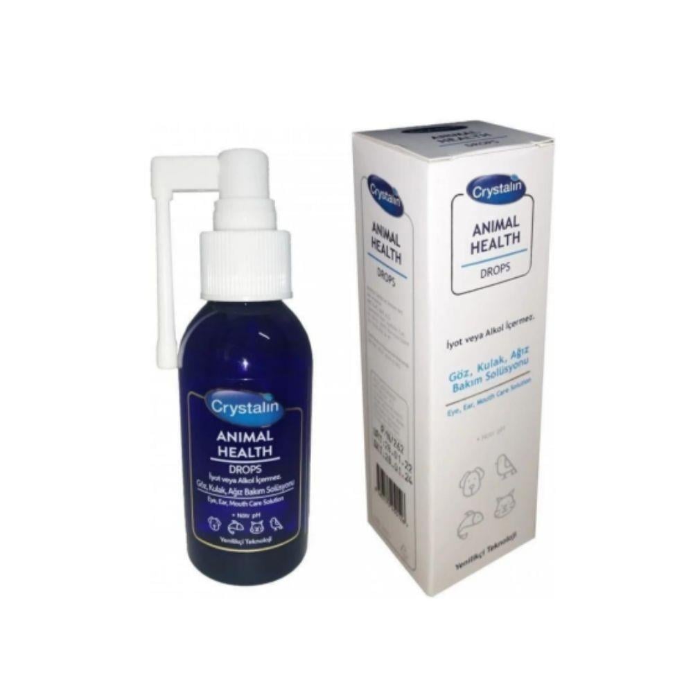 Crystalin Animal Health Drops Göz, Kulak Ve Ağız Bakım Solüsyonu 100 Ml