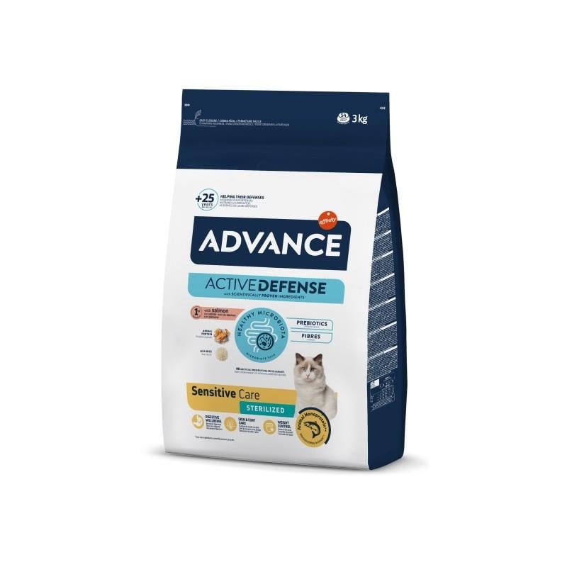 Advance Kısırlaştırılmış Kedi Maması Somonlu Sensitive 3 Kg