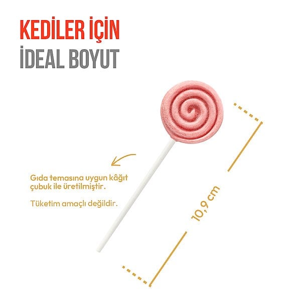 Wanpy Kızılcıklı Kedi Lolipop 1,4 Gr