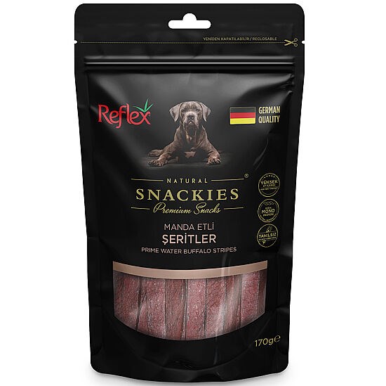 Reflex Snackies Manda Etli Şeritler Köpek Ödülü 170 Gr
