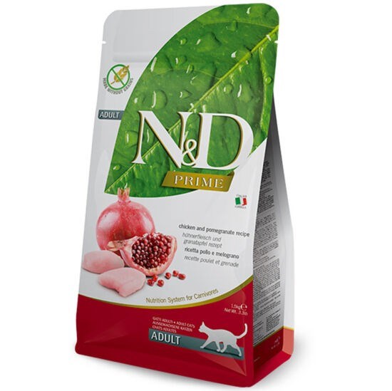 ND Prime Tahılsız Tavuk ve Nar Kedi Maması 1,5 Kg