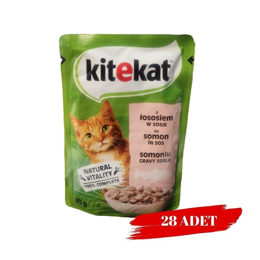 Kitekat Somonlu Kedi Yaş Maması 85 Gr x 28 Adet