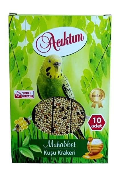 Acıktım Ballı Muhabbet Kuşu Krakeri 10'lu
