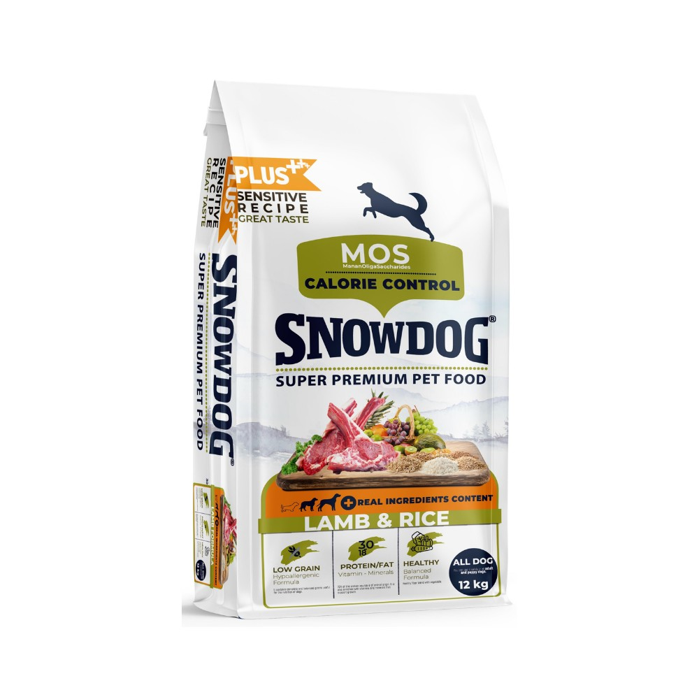 Snow Dog Plus Düşük Tahıllı Yavru ve Yetişkin Kuzu Etli Köpek Maması 12 Kg