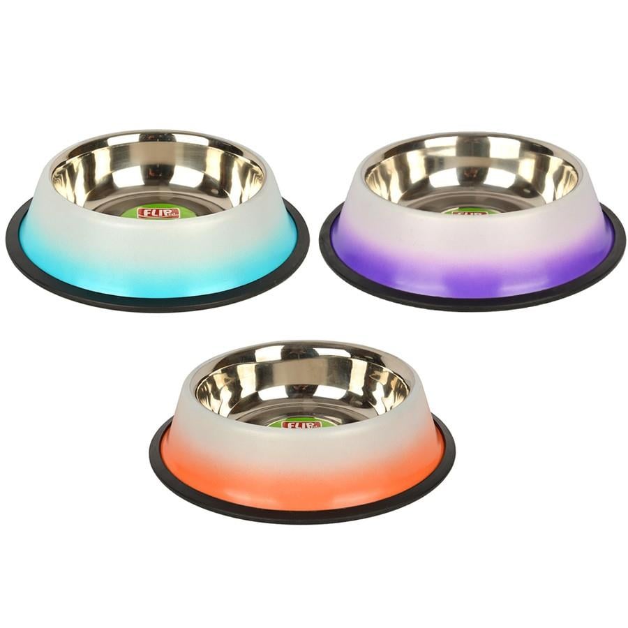 Flip Çift Renkli Çelik Mama Kabı 1920 ml-64 Oz-1 Adet