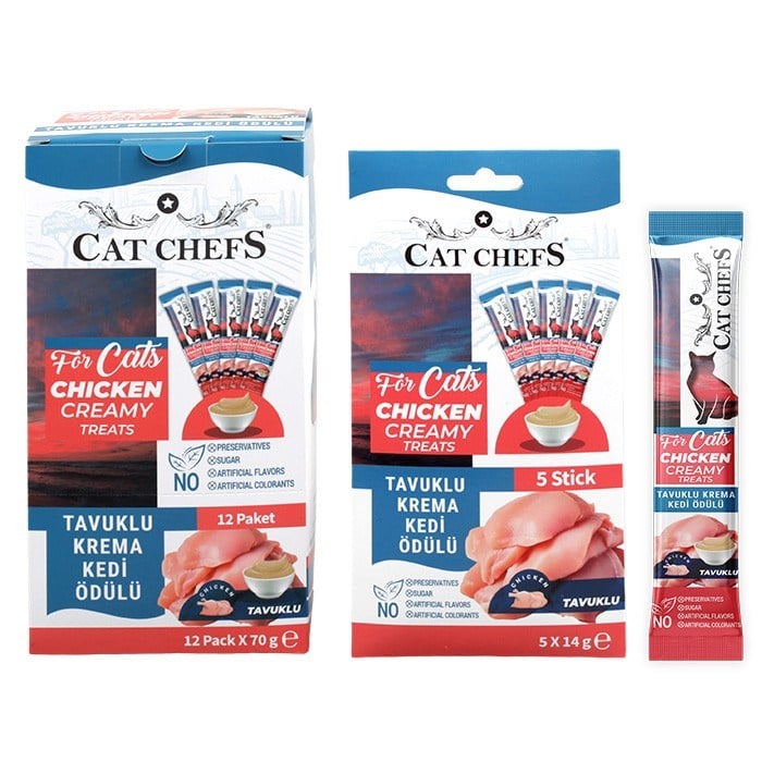 Cat Chefs Tavuklu Krema Kedi Ödülü 5x14 Gr